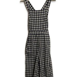 Gingham Blue Apron One Piece Size M